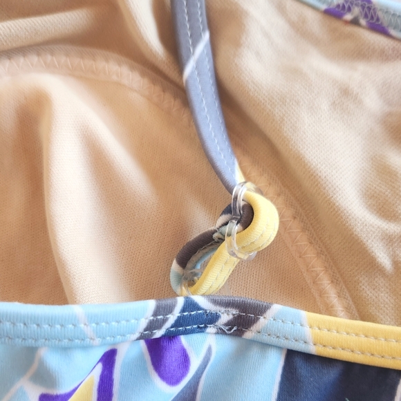 🏷️Roamans Keyhole Abstract Pattern One Piece Swimsuit 22W - Picture 4 of 9